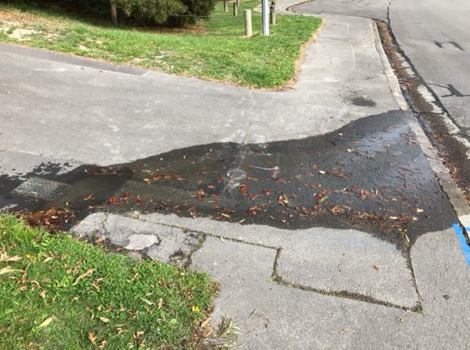 The photograph attached to this water supply report