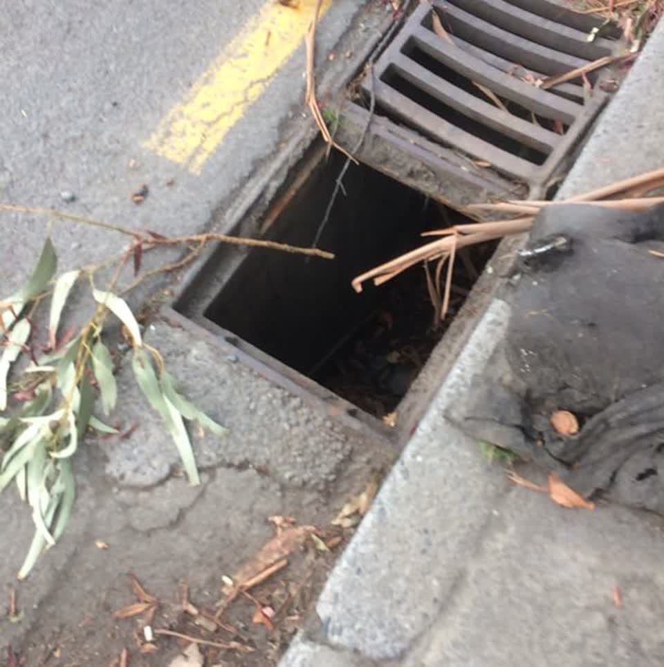 The photograph attached to this roading/streets report