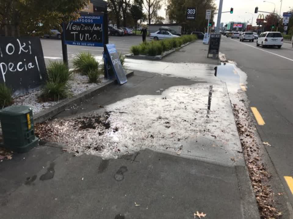 The photograph attached to this water supply report