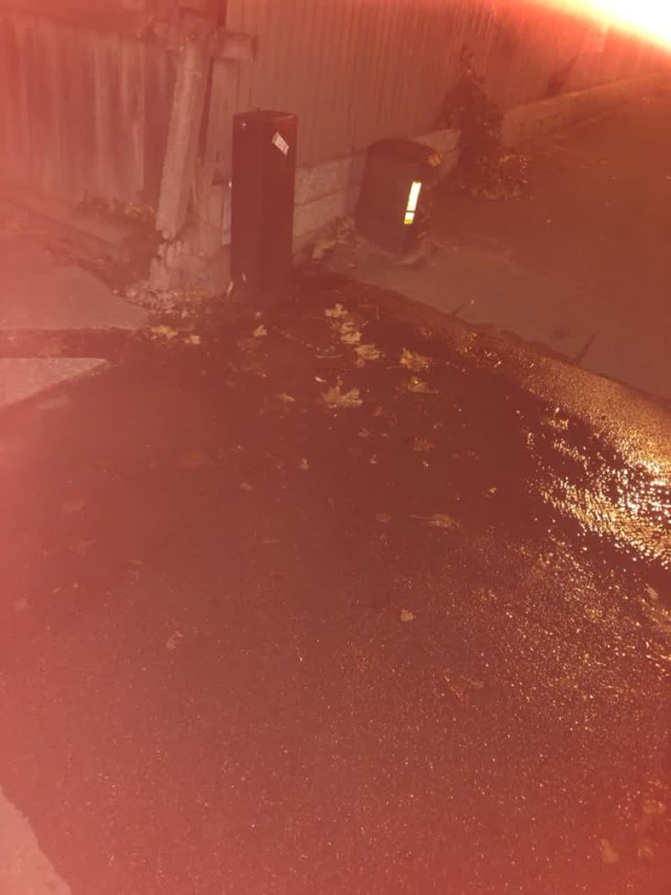 The photograph attached to this wastewater/stormwater report