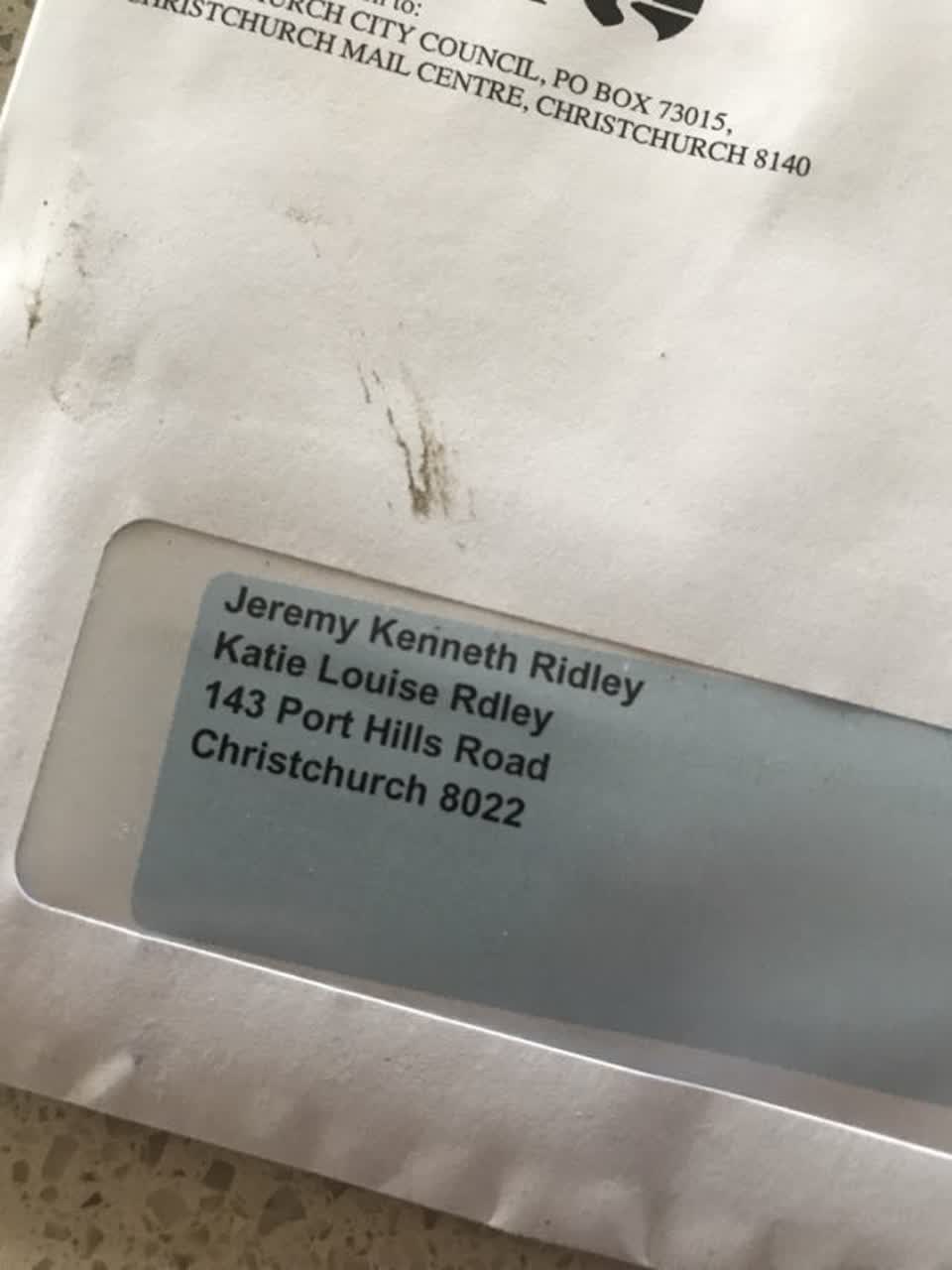 The photograph attached to this roading/streets report