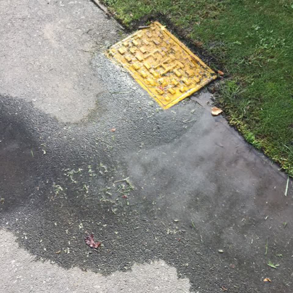 The photograph attached to this wastewater/stormwater report