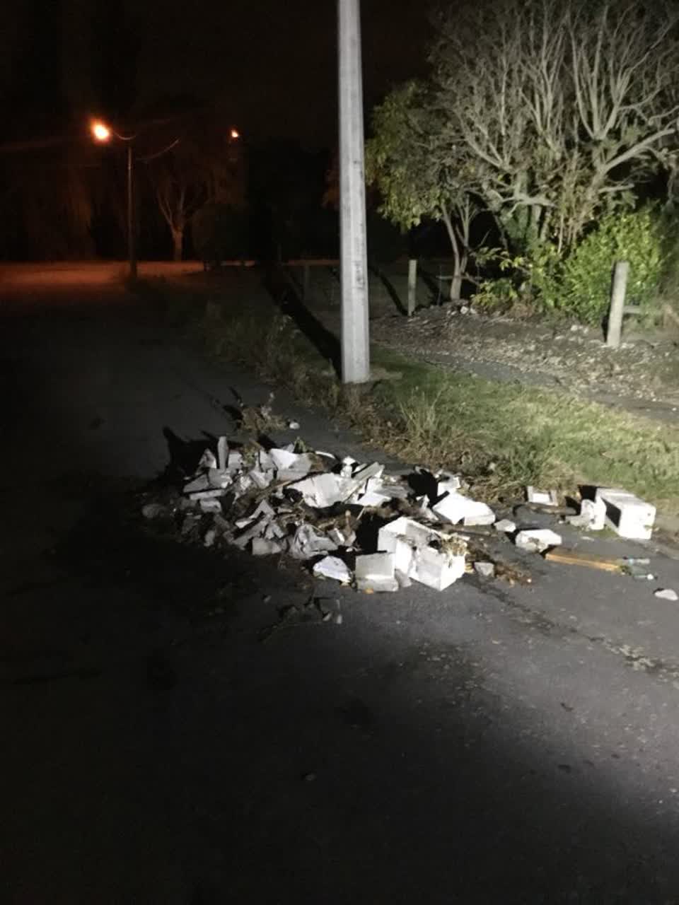 The photograph attached to this rubbish/recycling report