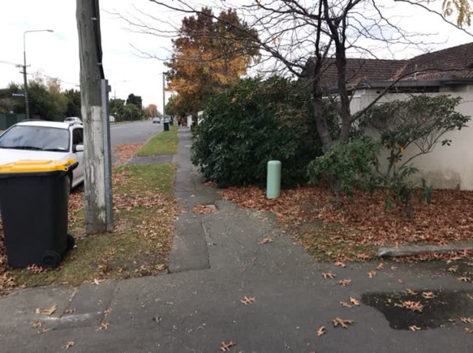 The photograph attached to this roading/streets report