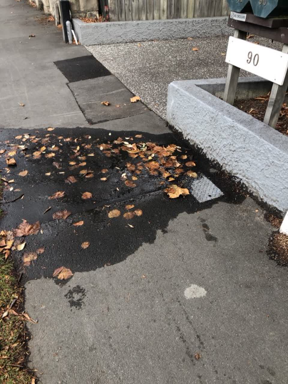 The photograph attached to this water supply report