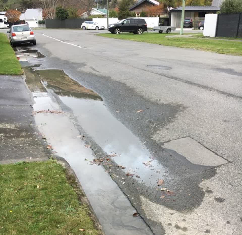 The photograph attached to this water supply report