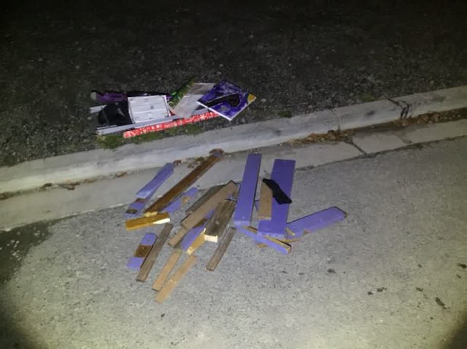 The photograph attached to this rubbish/recycling report