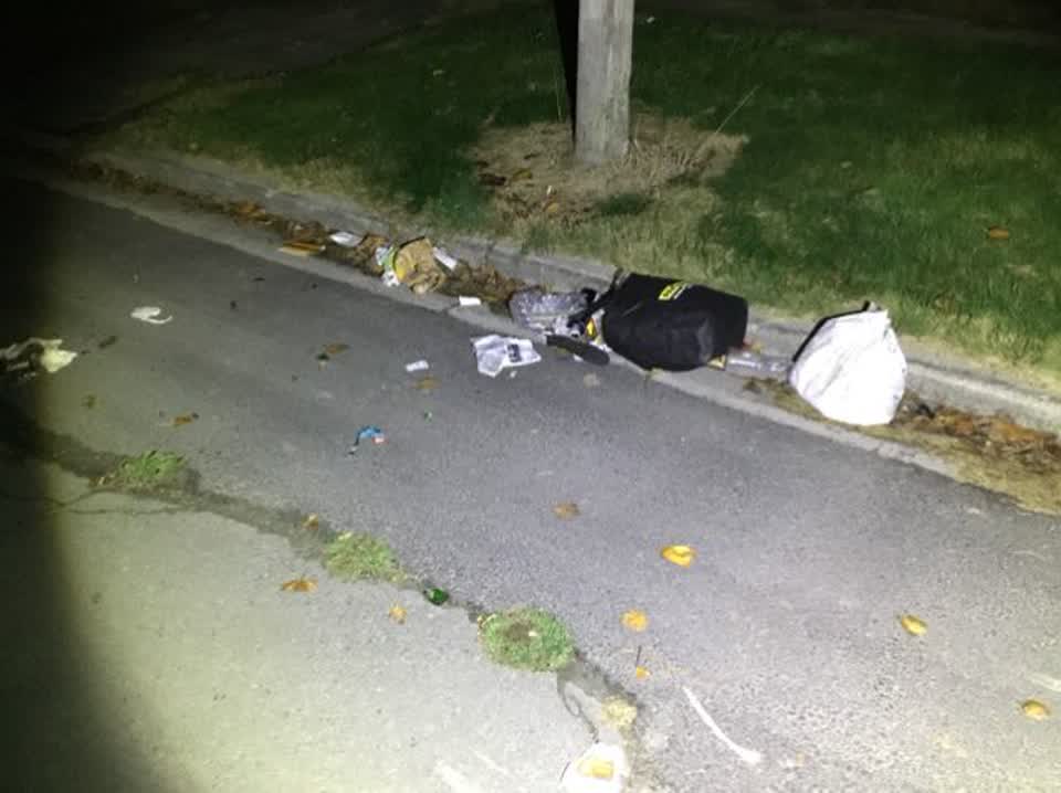 The photograph attached to this rubbish/recycling report