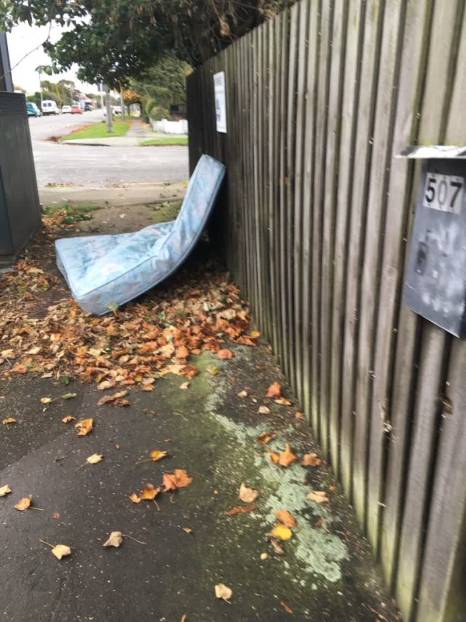 The photograph attached to this rubbish/recycling report
