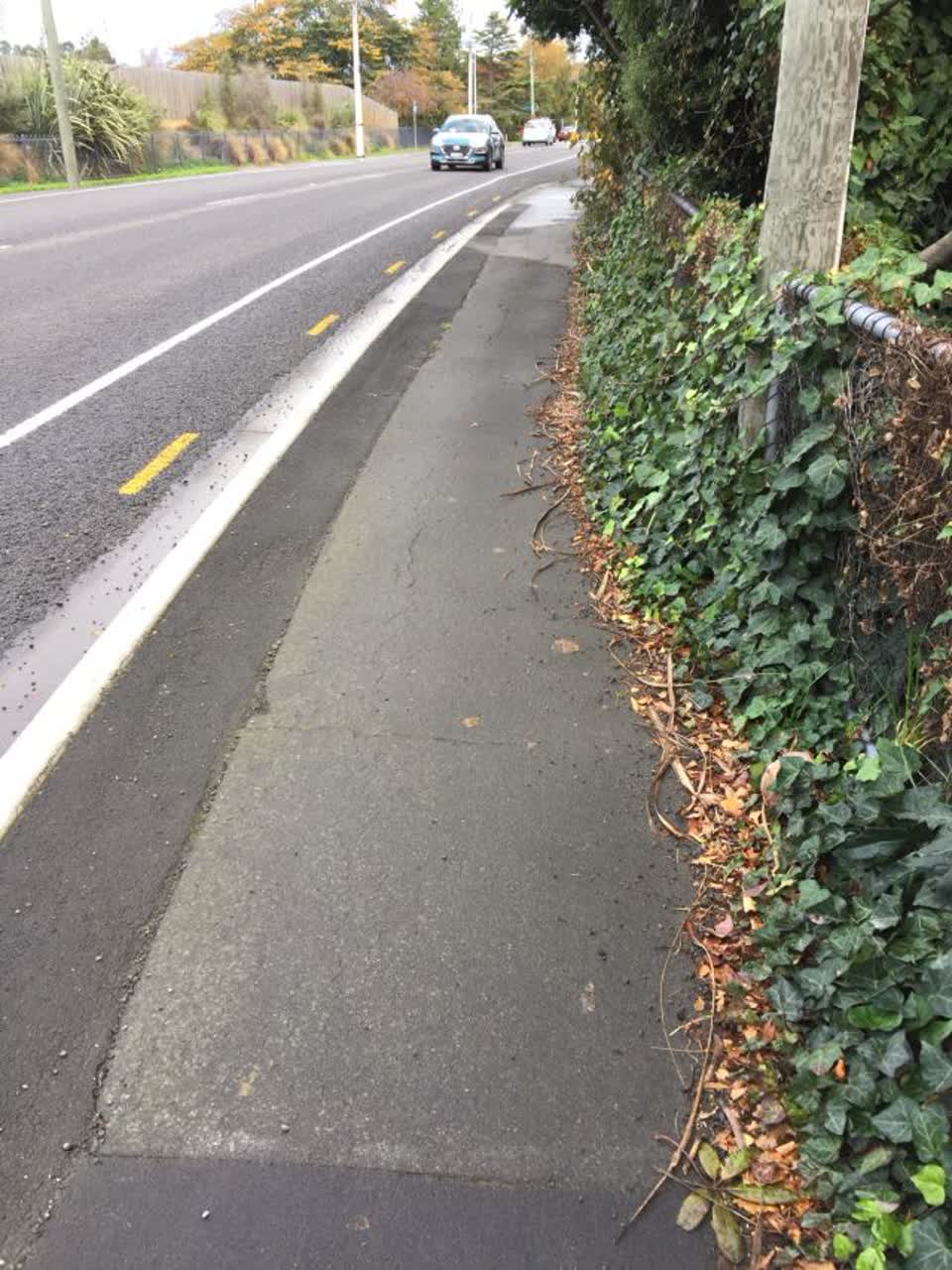 The photograph attached to this roading/streets report