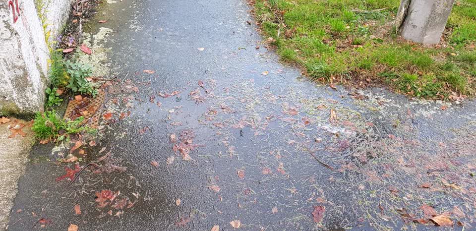 The photograph attached to this wastewater/stormwater report