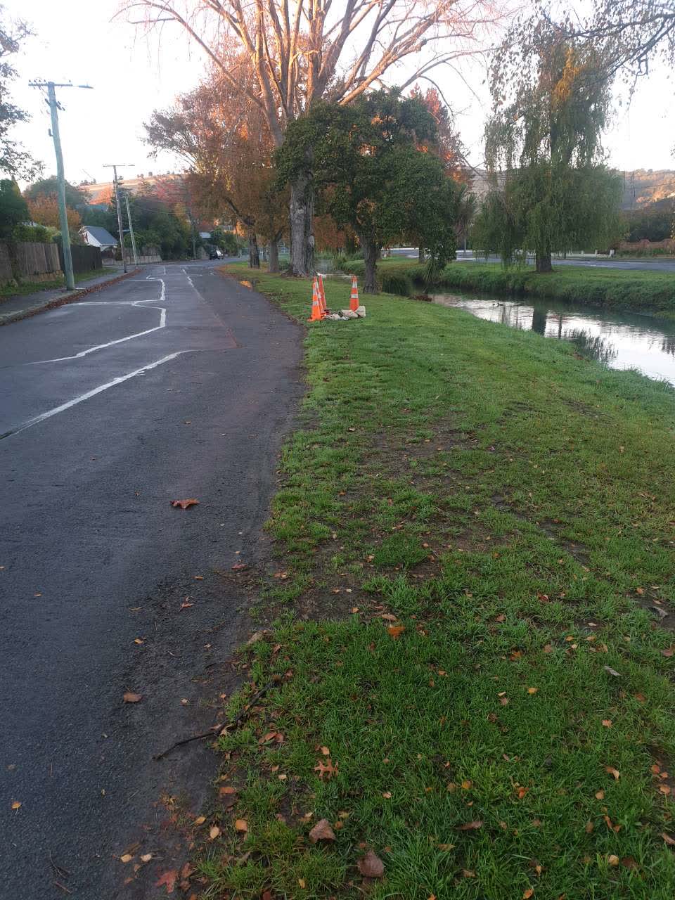 The photograph attached to this roading/streets report