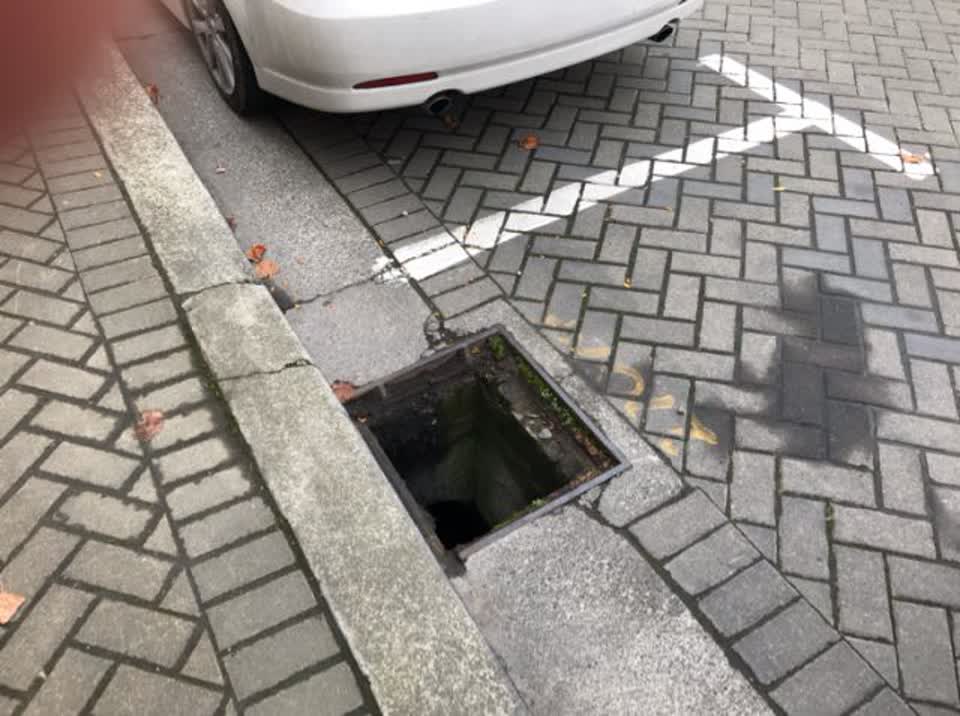 The photograph attached to this roading/streets report