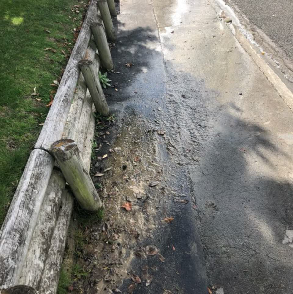 The photograph attached to this water supply report
