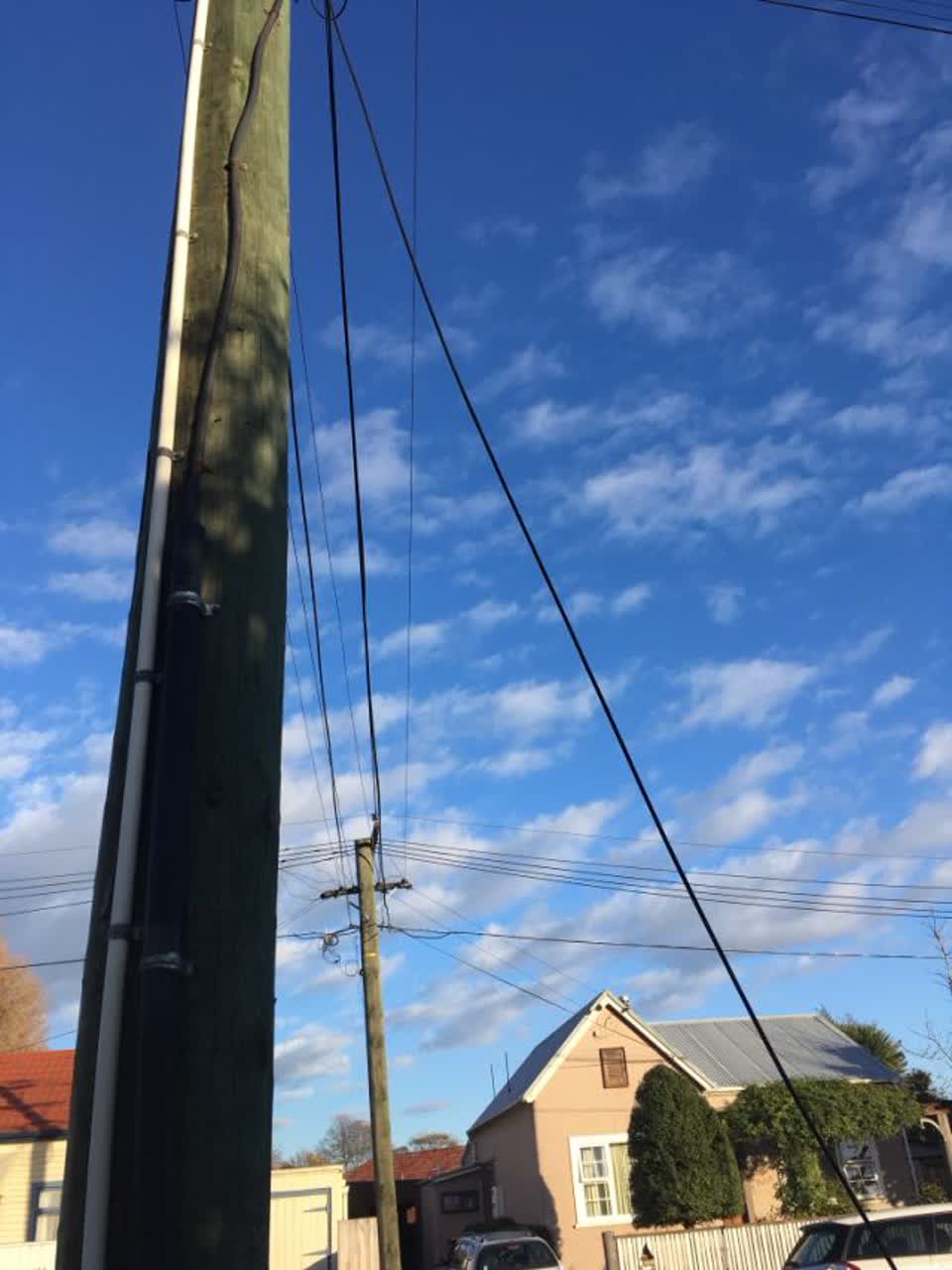 The photograph attached to this roading/streets report