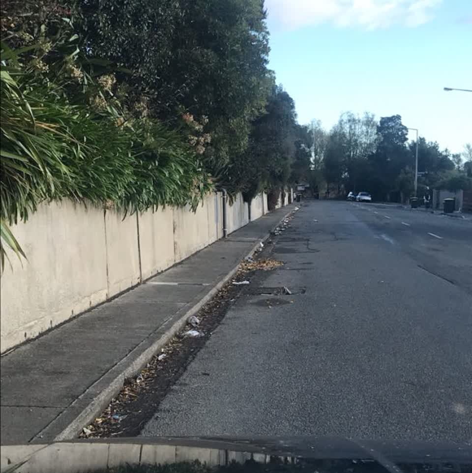 The photograph attached to this roading/streets report