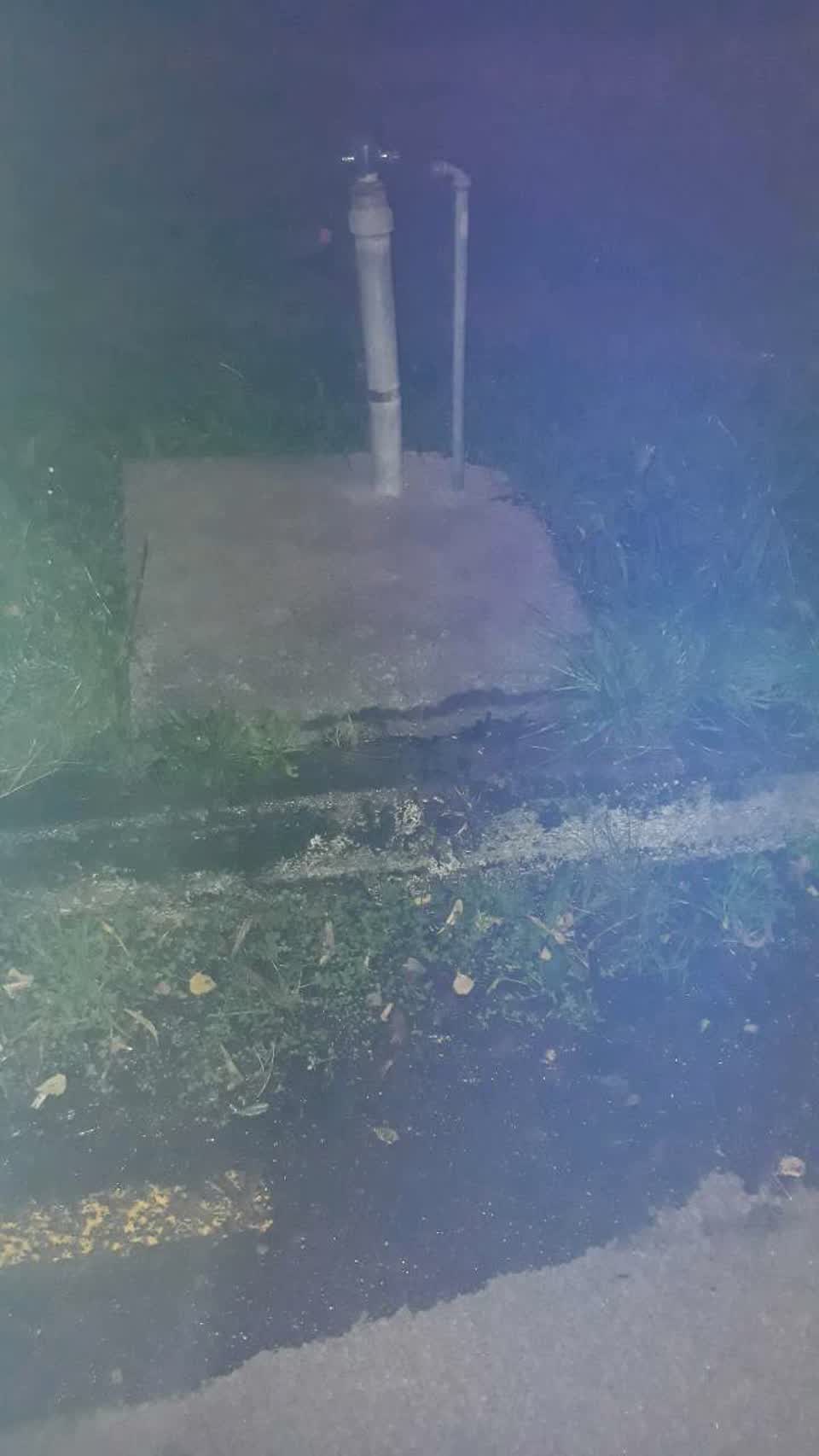 The photograph attached to this water supply report