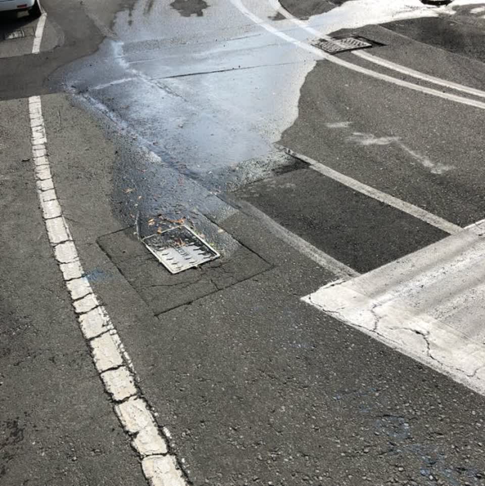 The photograph attached to this wastewater/stormwater report