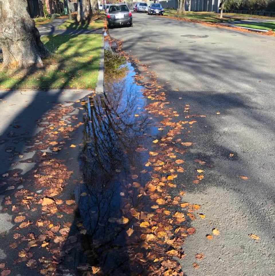 The photograph attached to this flooding report