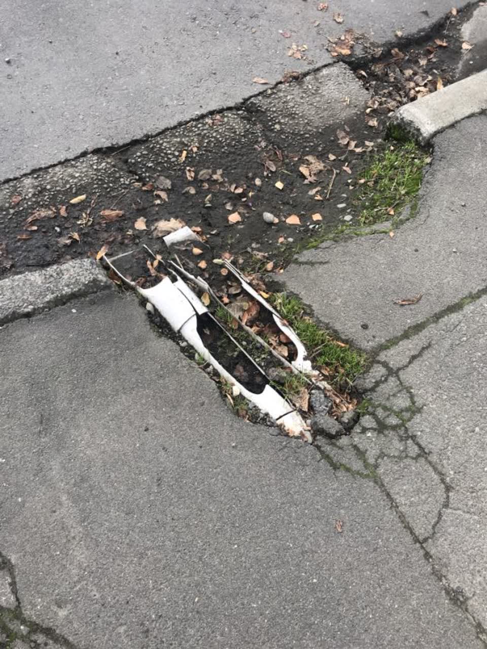 The photograph attached to this wastewater/stormwater report