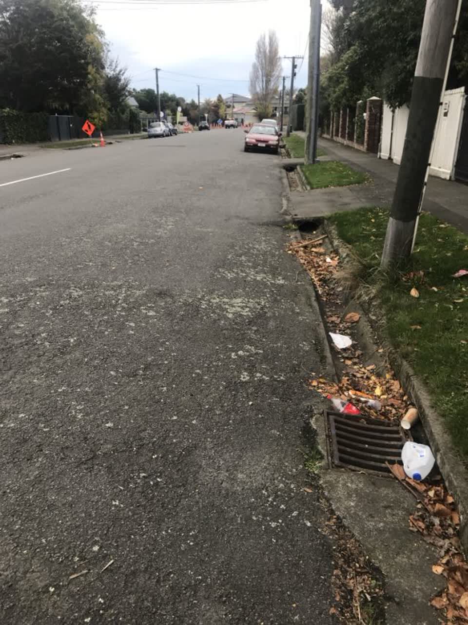 The photograph attached to this flooding report