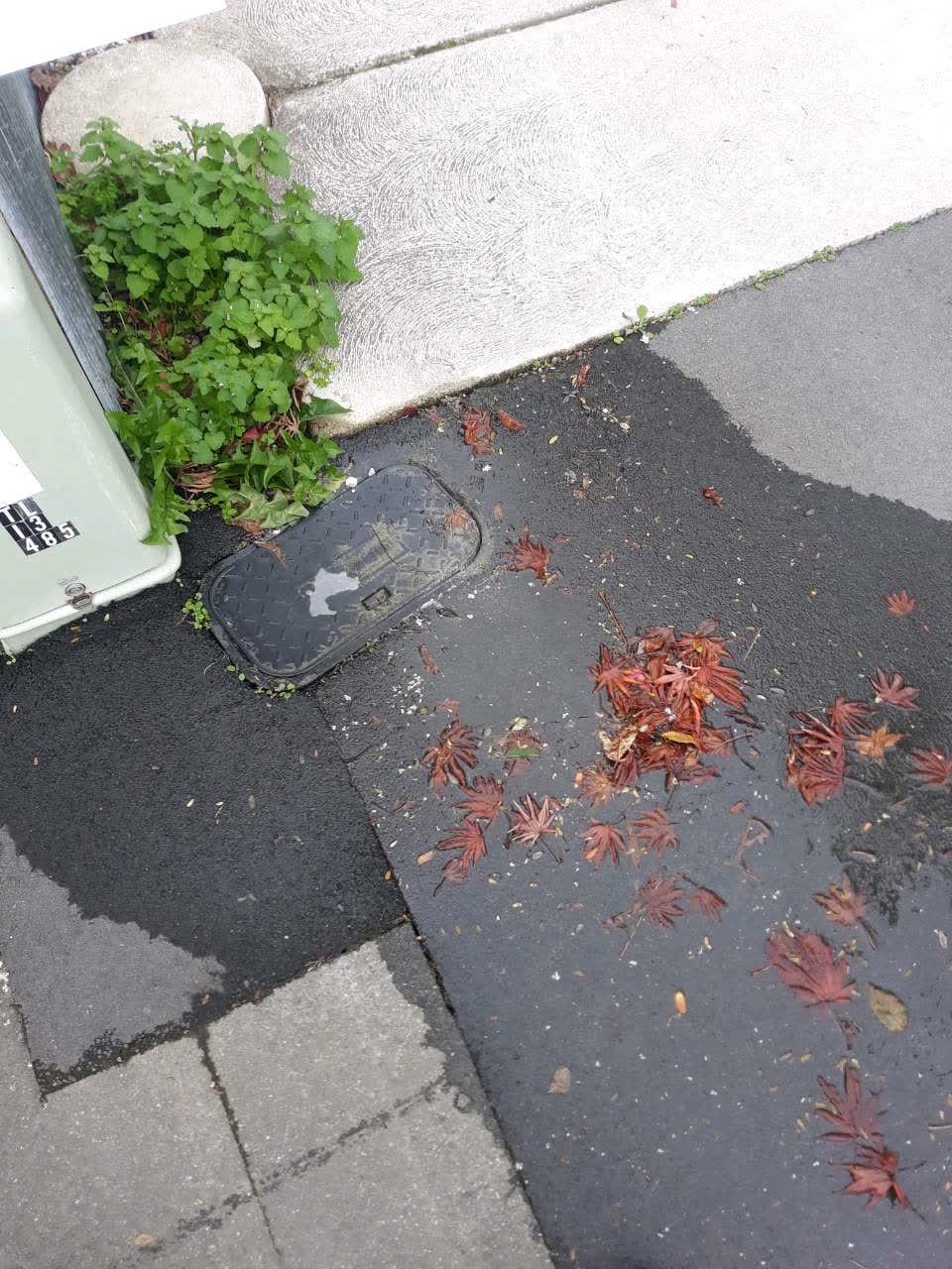 The photograph attached to this wastewater/stormwater report
