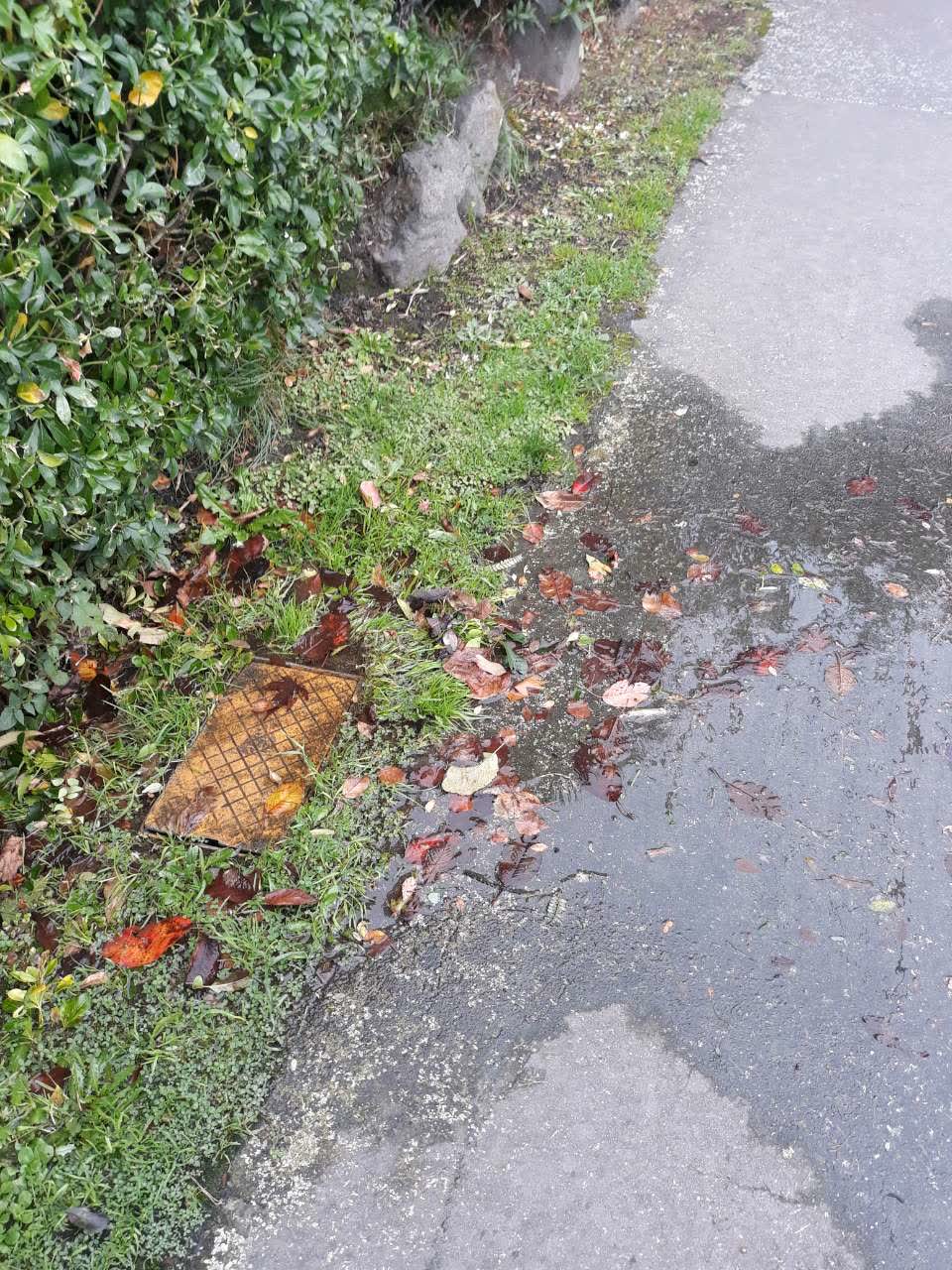 The photograph attached to this wastewater/stormwater report