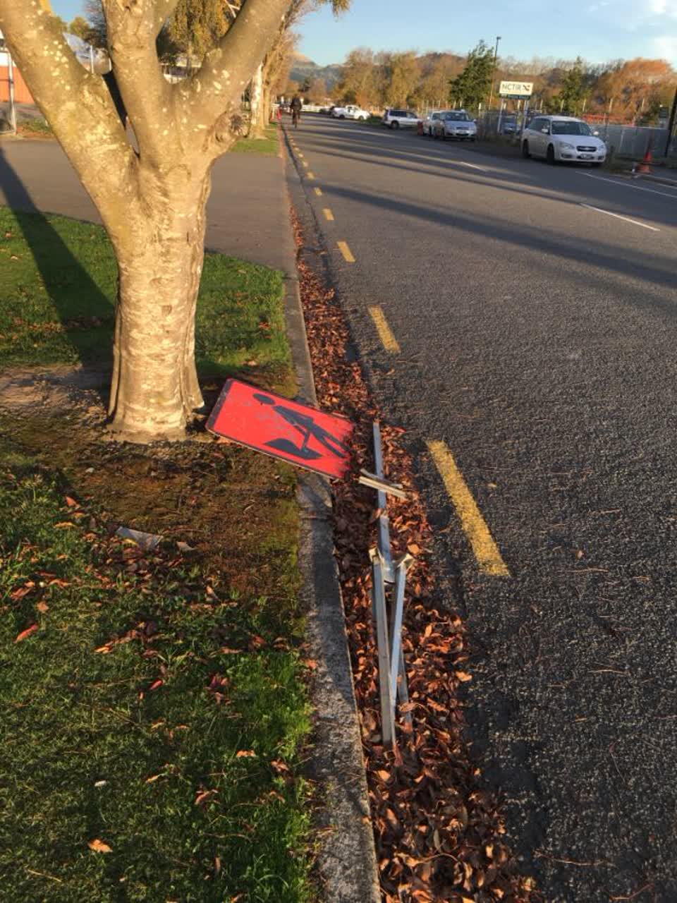 The photograph attached to this roading/streets report