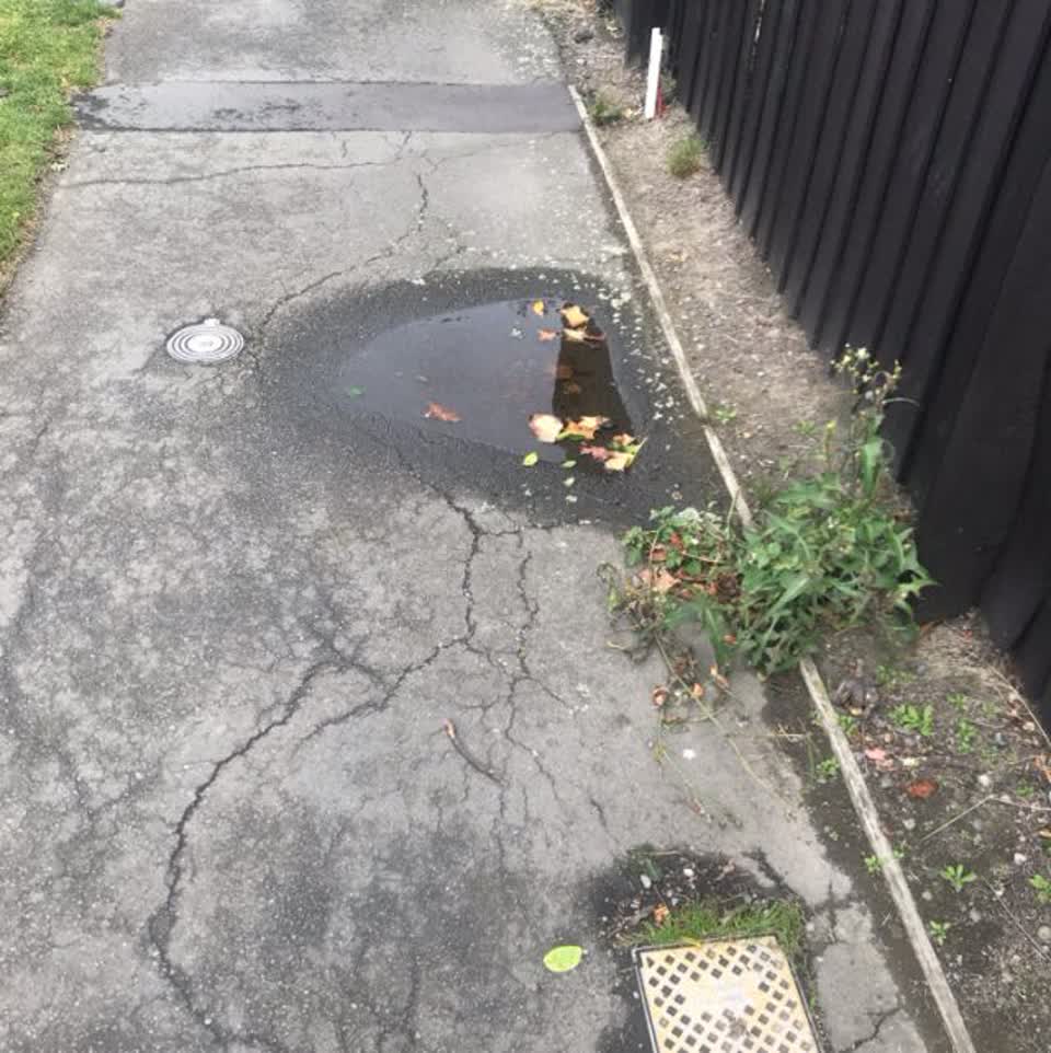 The photograph attached to this roading/streets report
