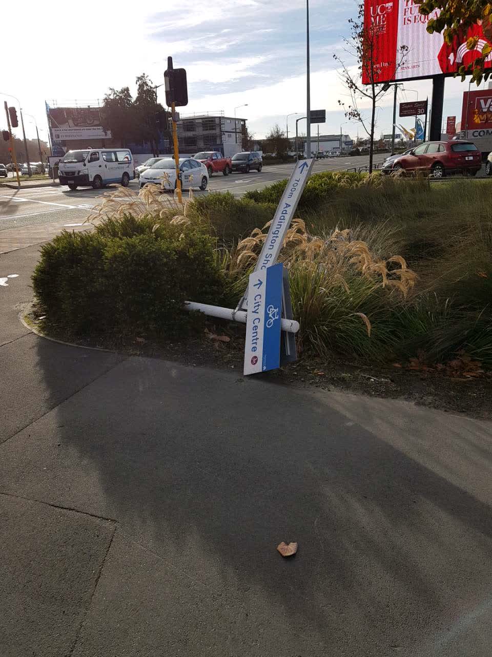 The photograph attached to this roading/streets report