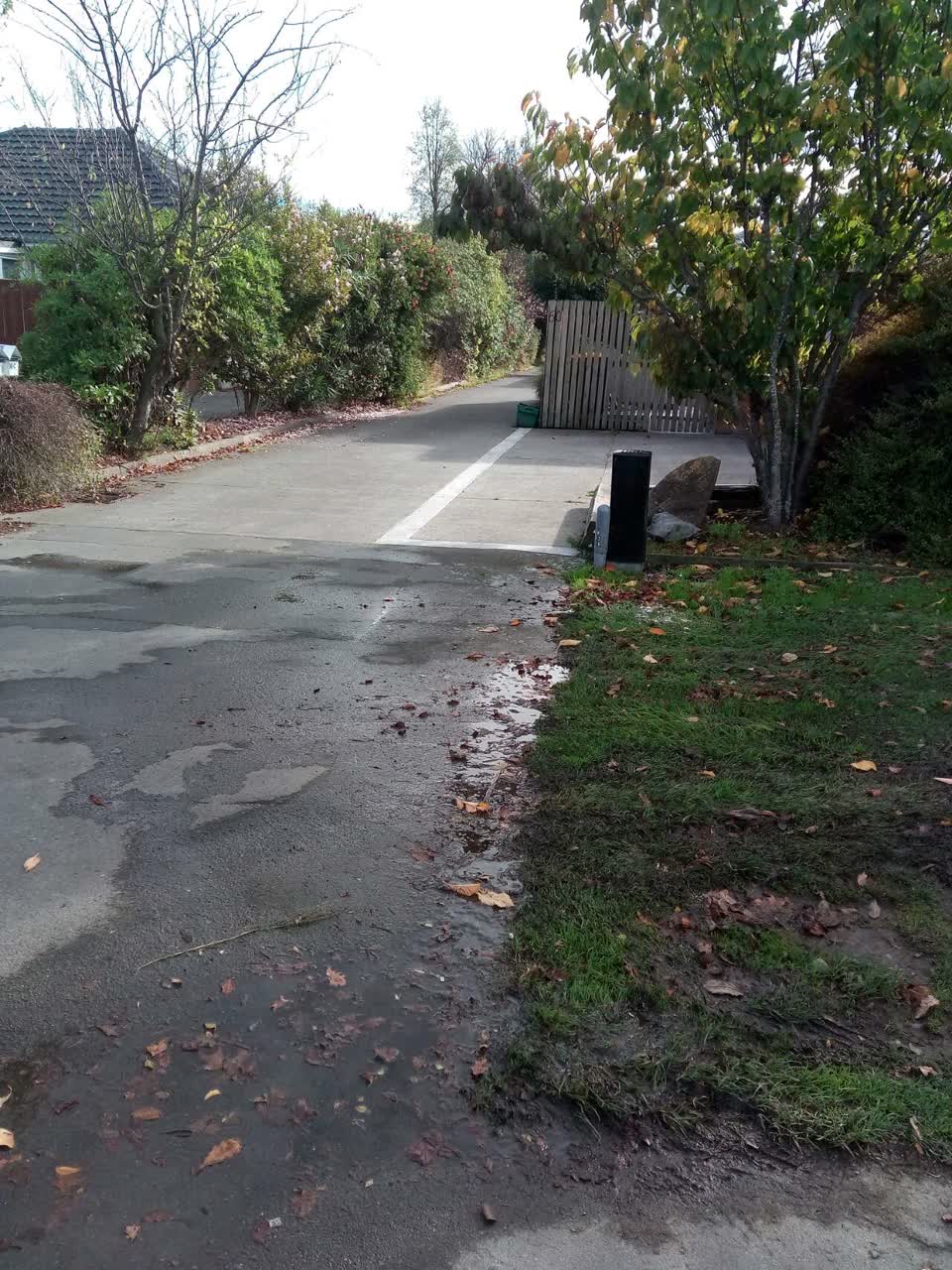 The photograph attached to this wastewater/stormwater report