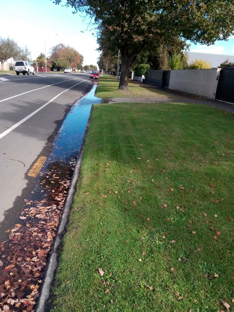 The photograph attached to this wastewater/stormwater report