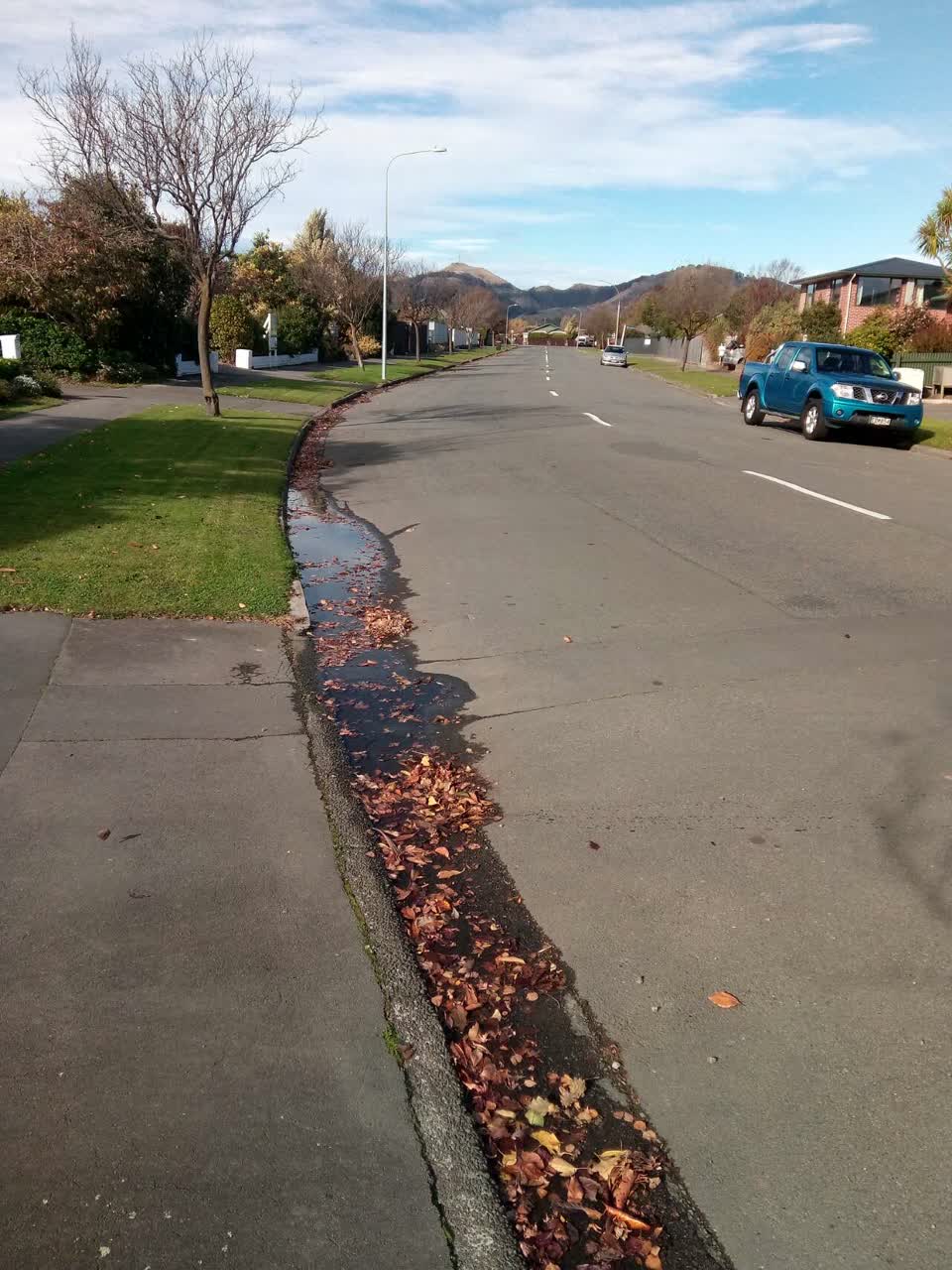 The photograph attached to this wastewater/stormwater report