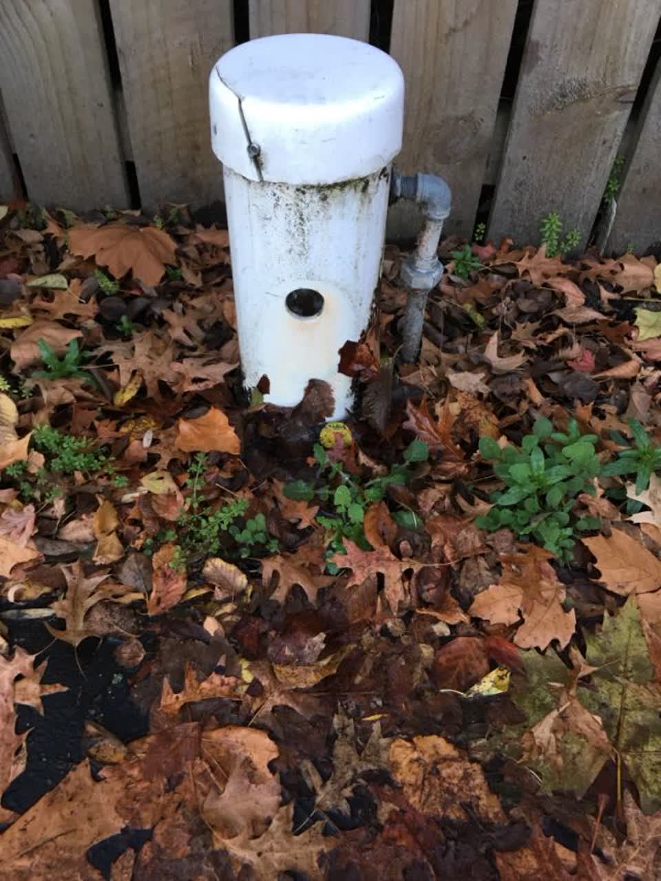 The photograph attached to this water supply report