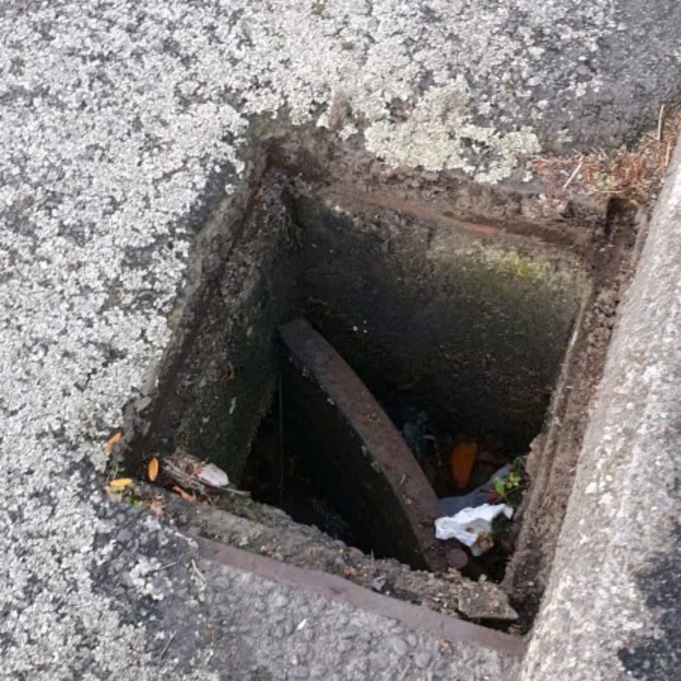 The photograph attached to this wastewater/stormwater report