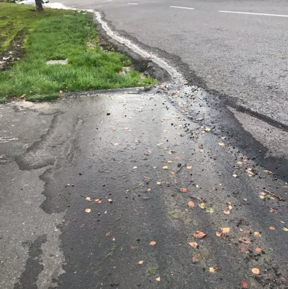 The photograph attached to this wastewater/stormwater report
