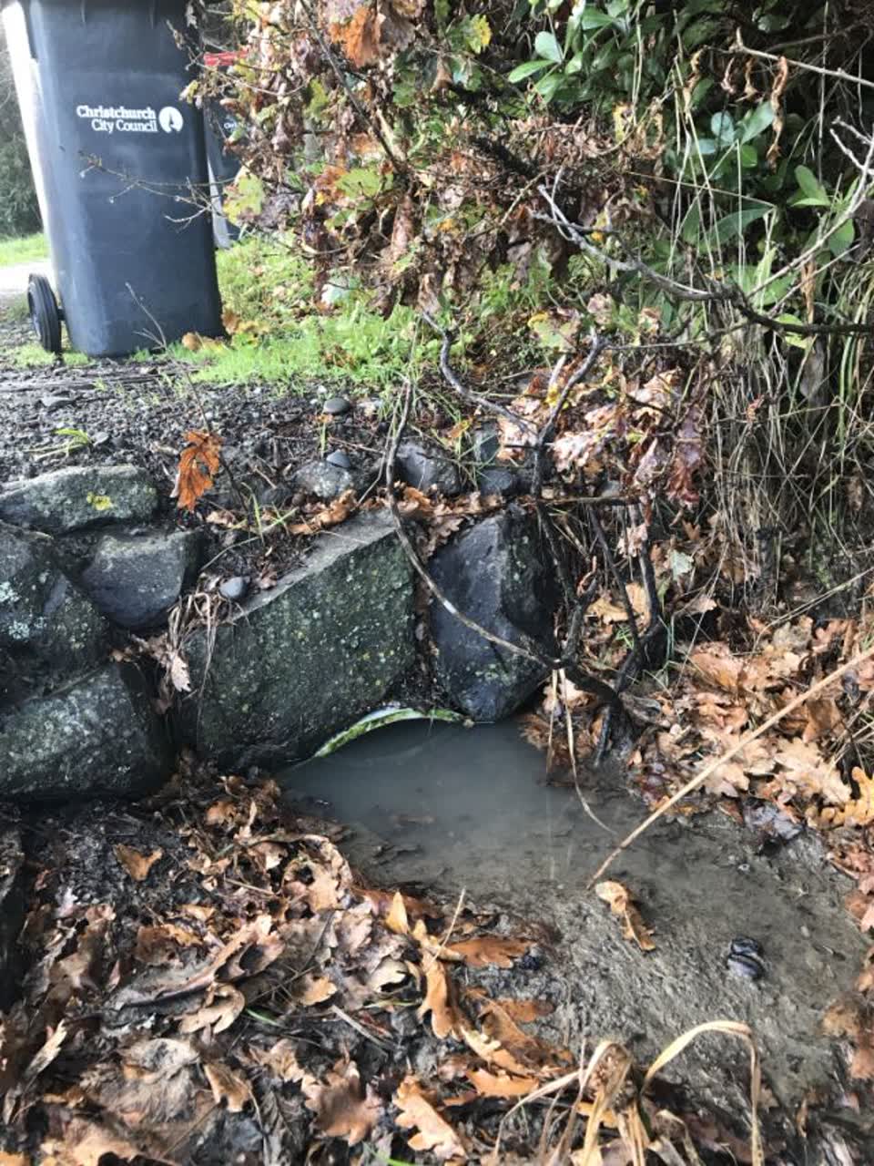The photograph attached to this roading/streets report