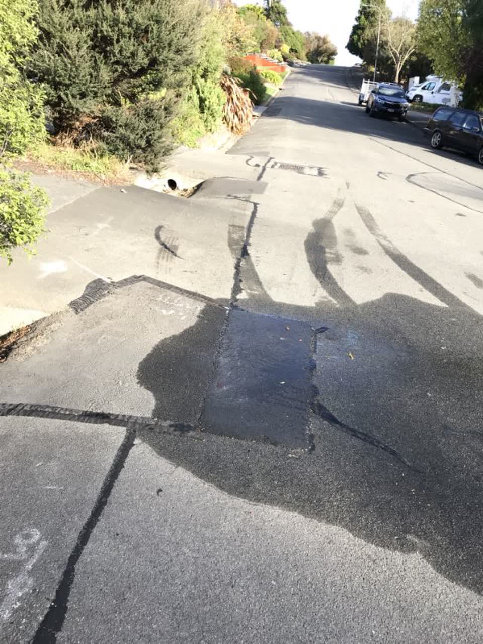 The photograph attached to this roading/streets report
