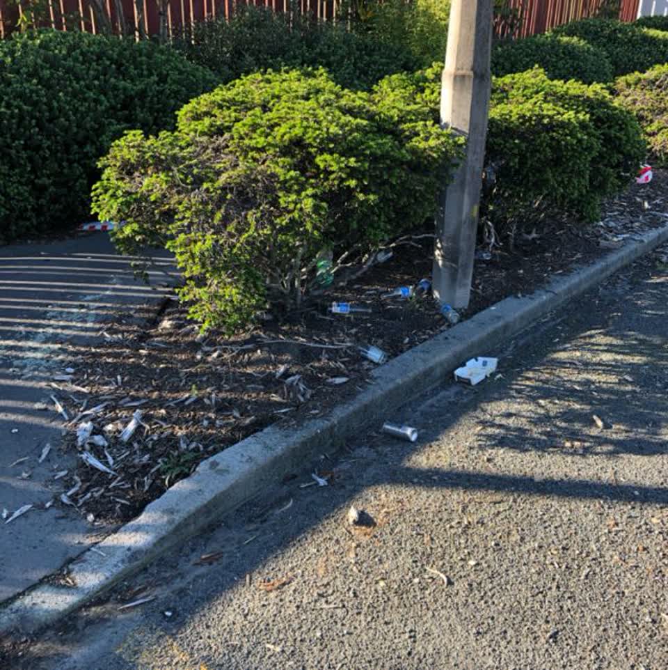 The photograph attached to this rubbish/recycling report