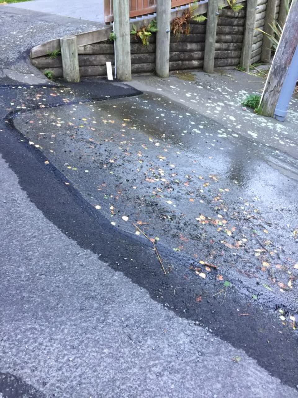 The photograph attached to this wastewater/stormwater report