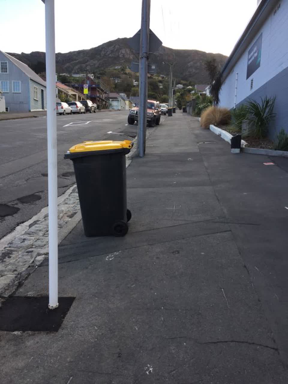The photograph attached to this rubbish/recycling report