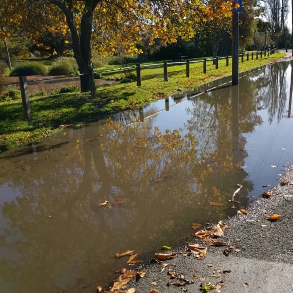 The photograph attached to this flooding report