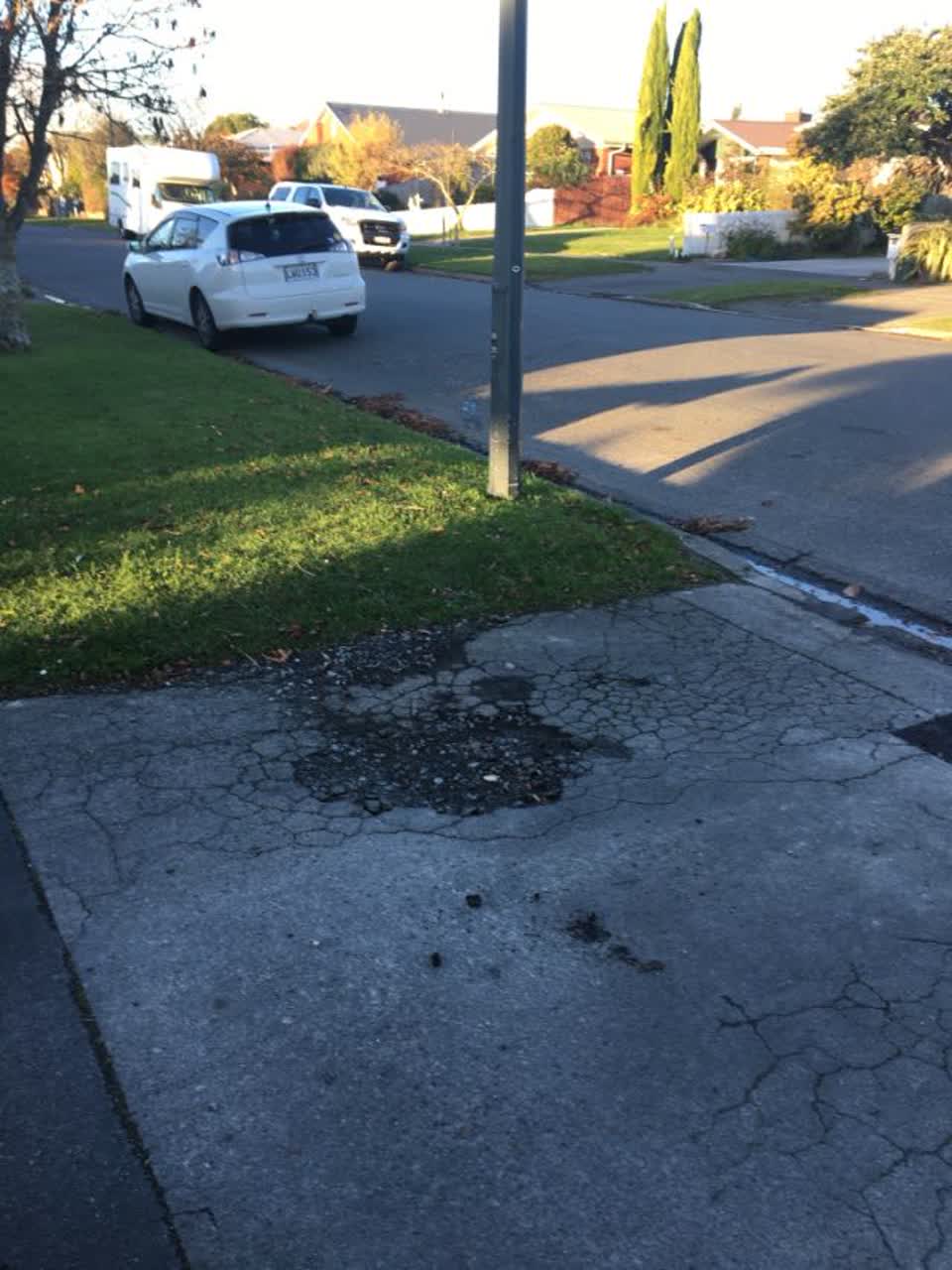 The photograph attached to this roading/streets report