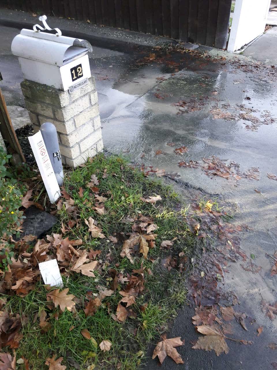 The photograph attached to this water supply report