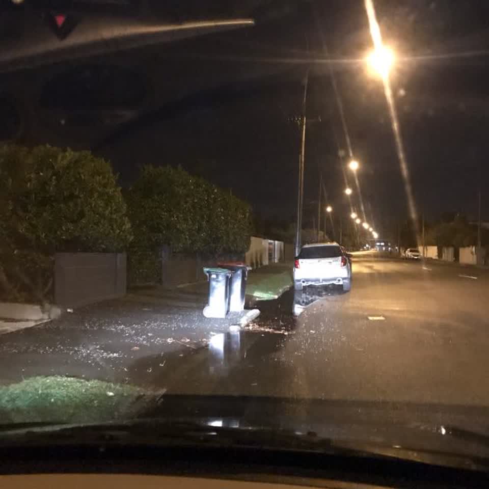 The photograph attached to this flooding report