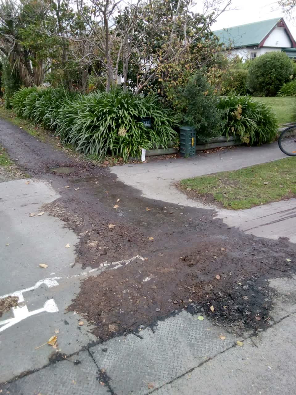 The photograph attached to this roading/streets report