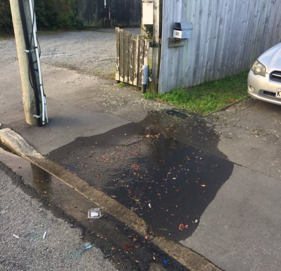 The photograph attached to this water supply report