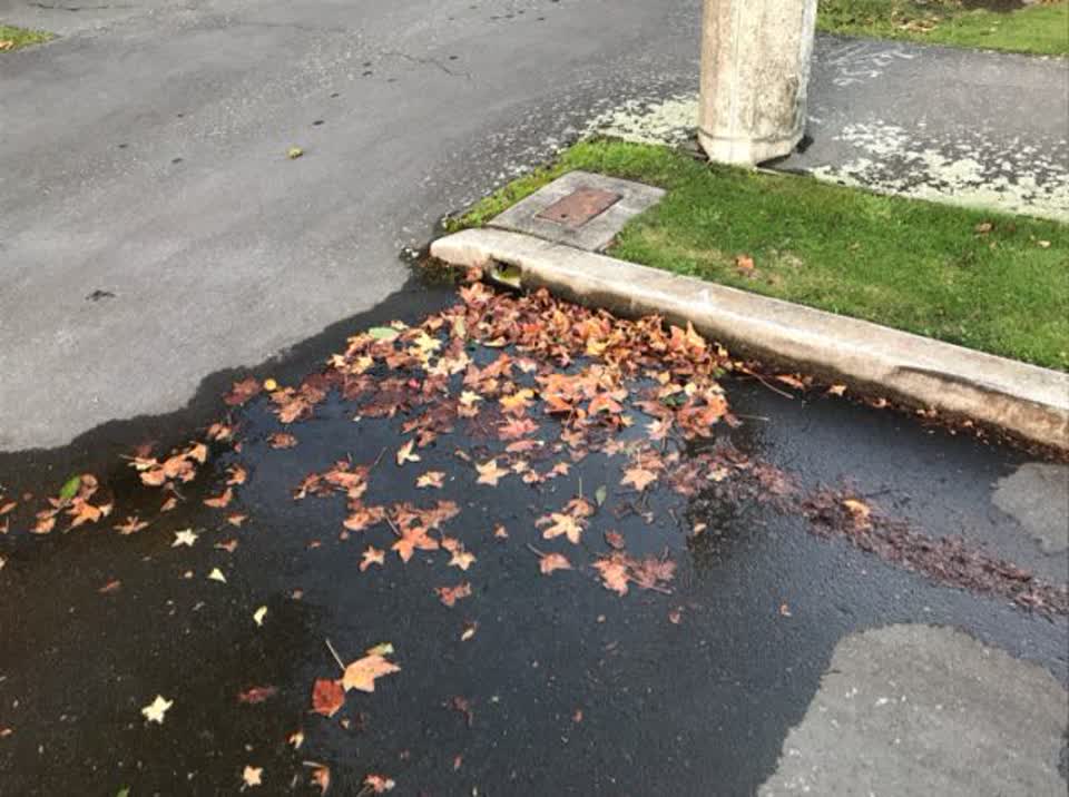 The photograph attached to this wastewater/stormwater report