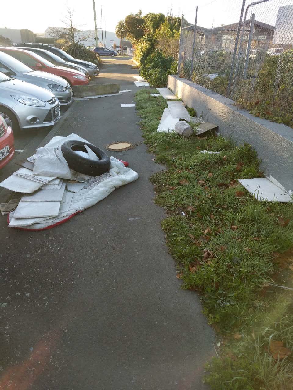 The photograph attached to this rubbish/recycling report