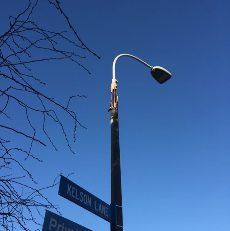 The photograph attached to this roading/streets report